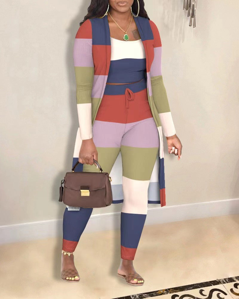 Printed Coat & Trousers Set