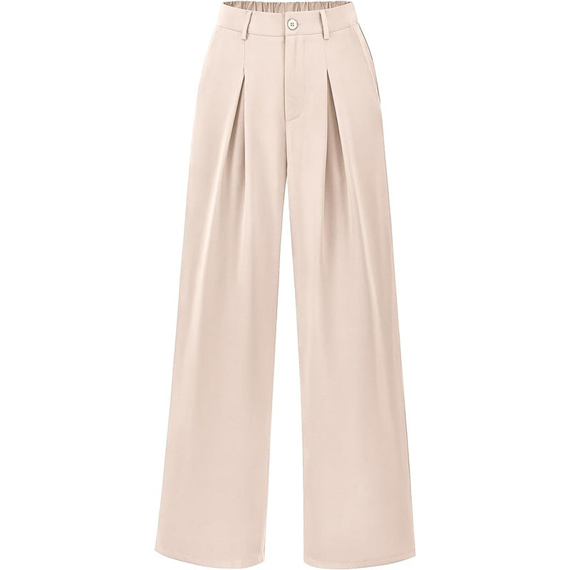 Smocked High-Waist Pants