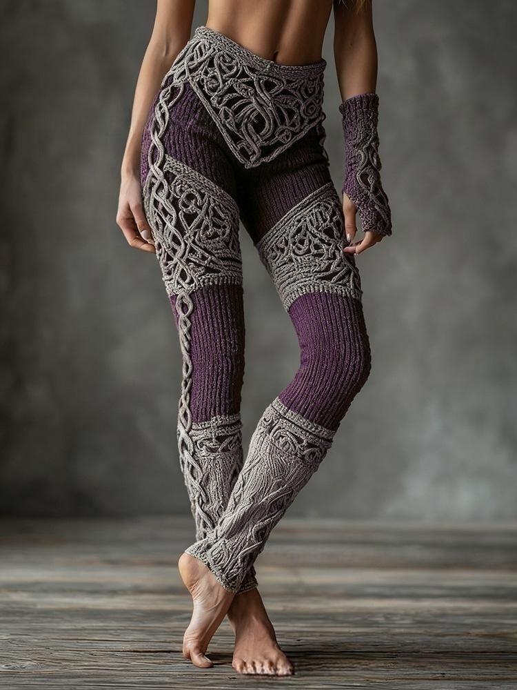 Slim-Fit 3D Print Yoga Leggings