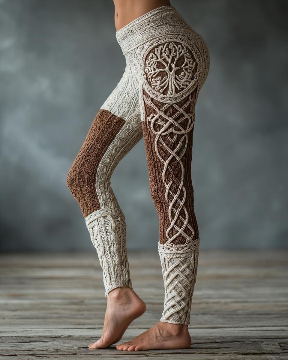 Slim-Fit 3D Print Yoga Leggings