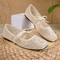 Square-Toe Ballet Flats