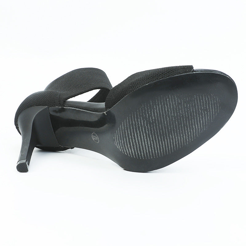 Thin Heel Fish Mouth Sandals