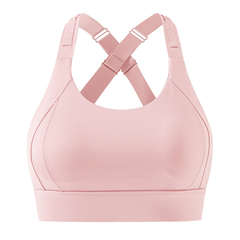 Wide Strap Support Sports Bra