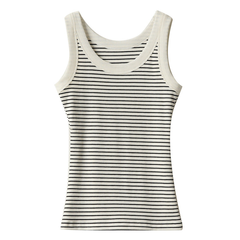 Pure Cotton Striped Camisole
