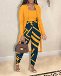 Printed Coat & Trousers Set