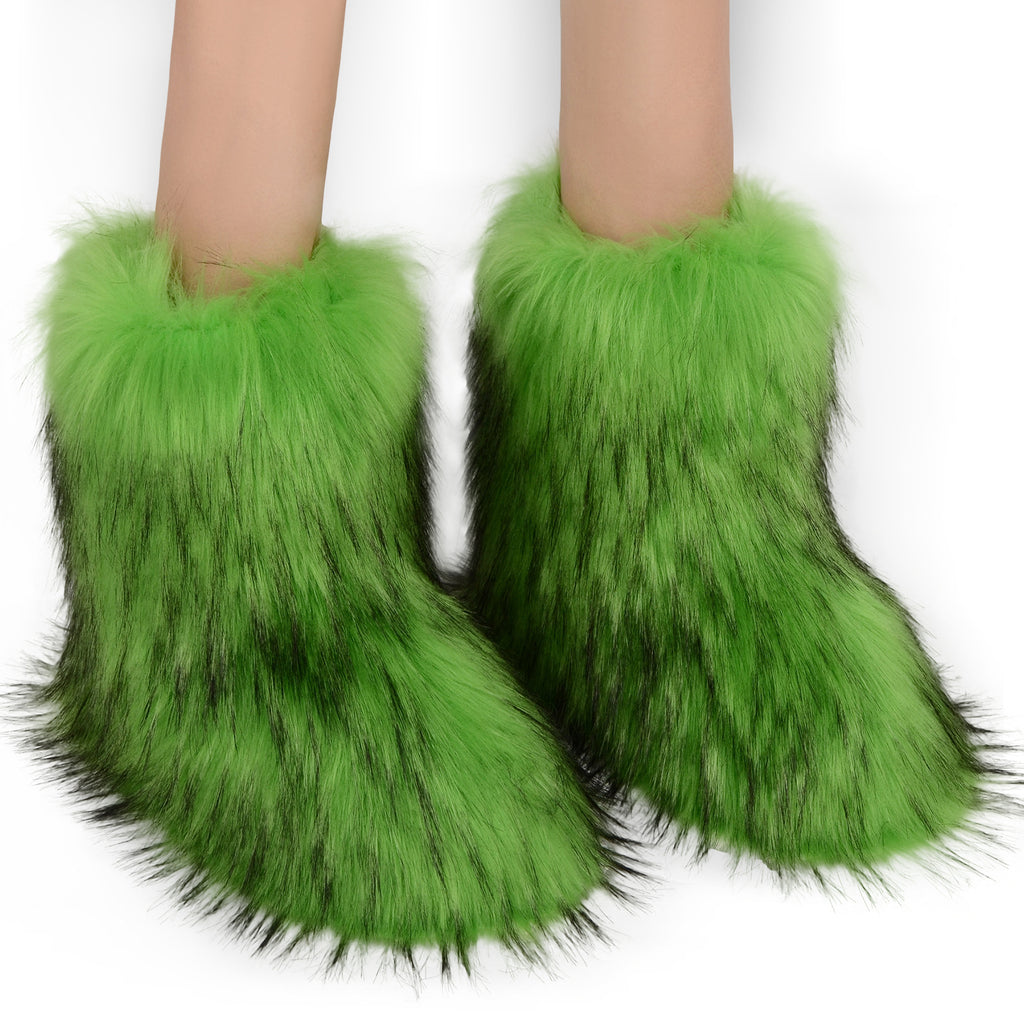 Fur Lined Winter Snow Boots
