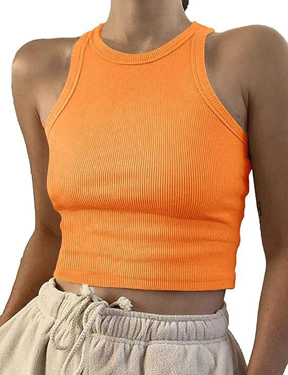 Ribbed Sleeveless Tank Top