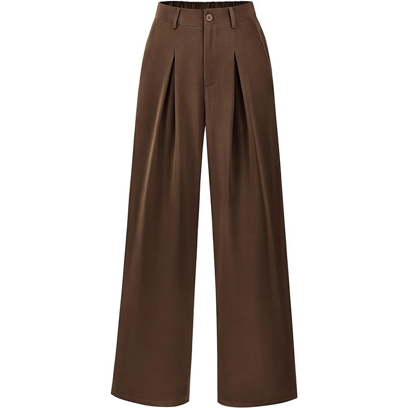 Smocked High-Waist Pants