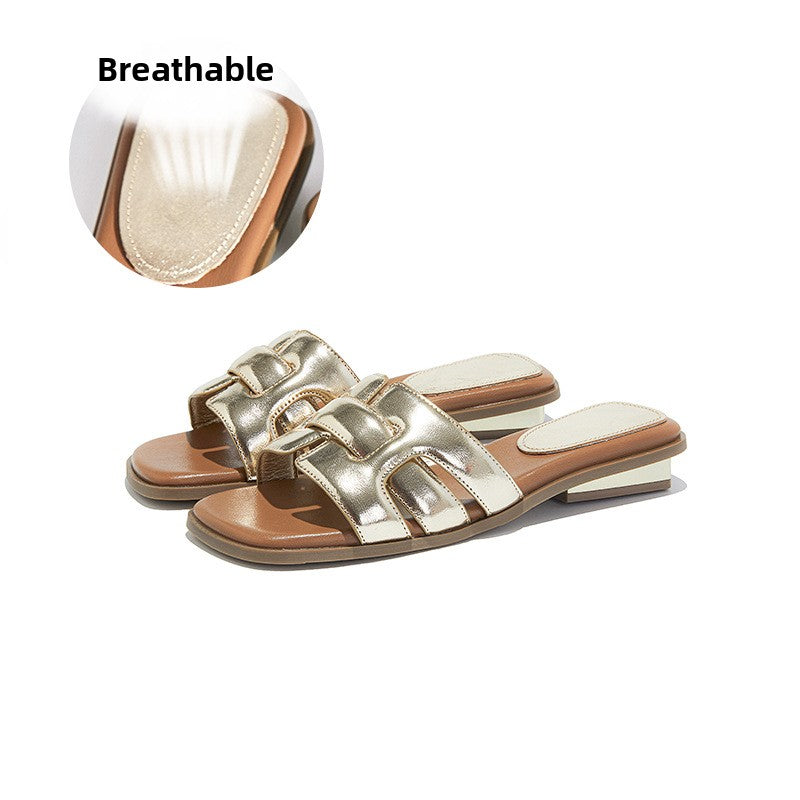 Woven Slip On Sandals