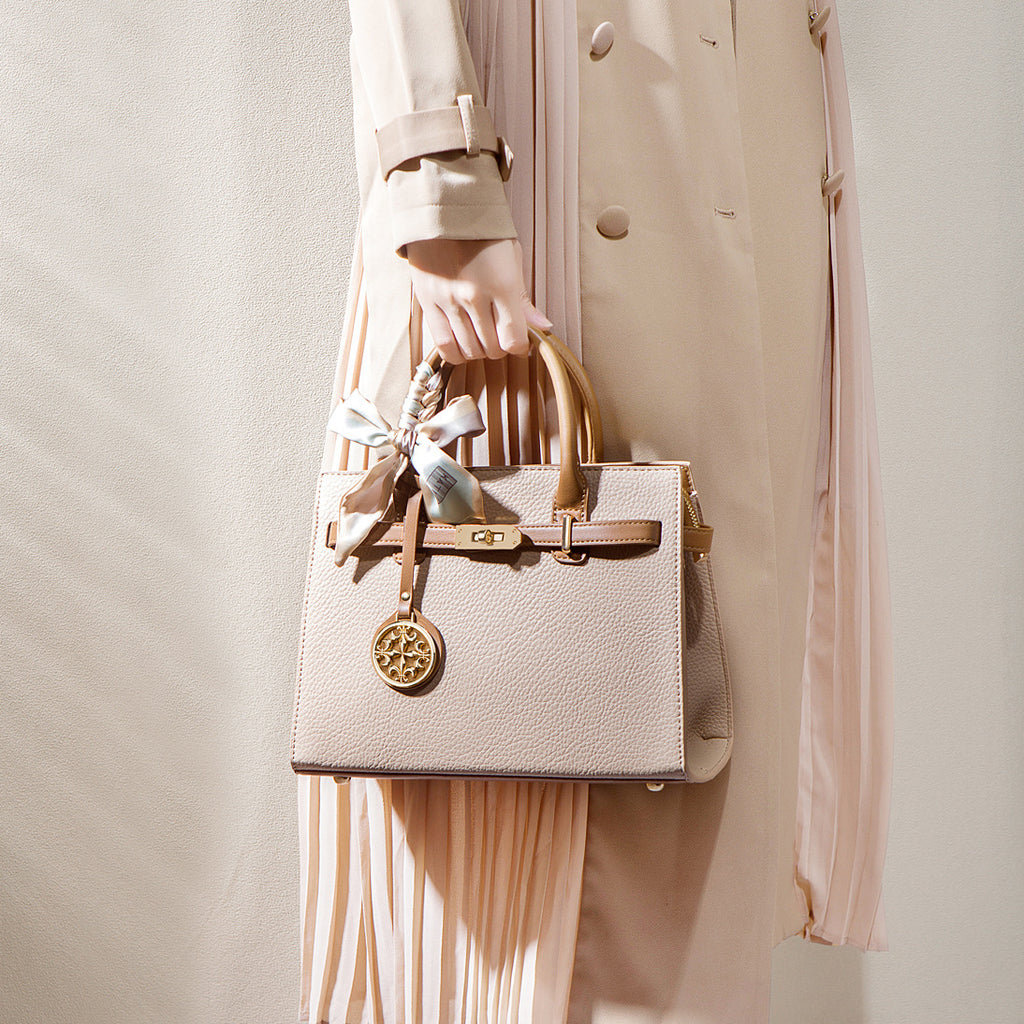Elegant PU Leather Crossbody Handbag with Bow Detail