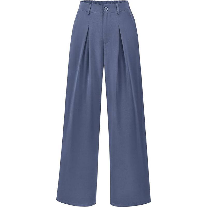 Smocked High-Waist Pants