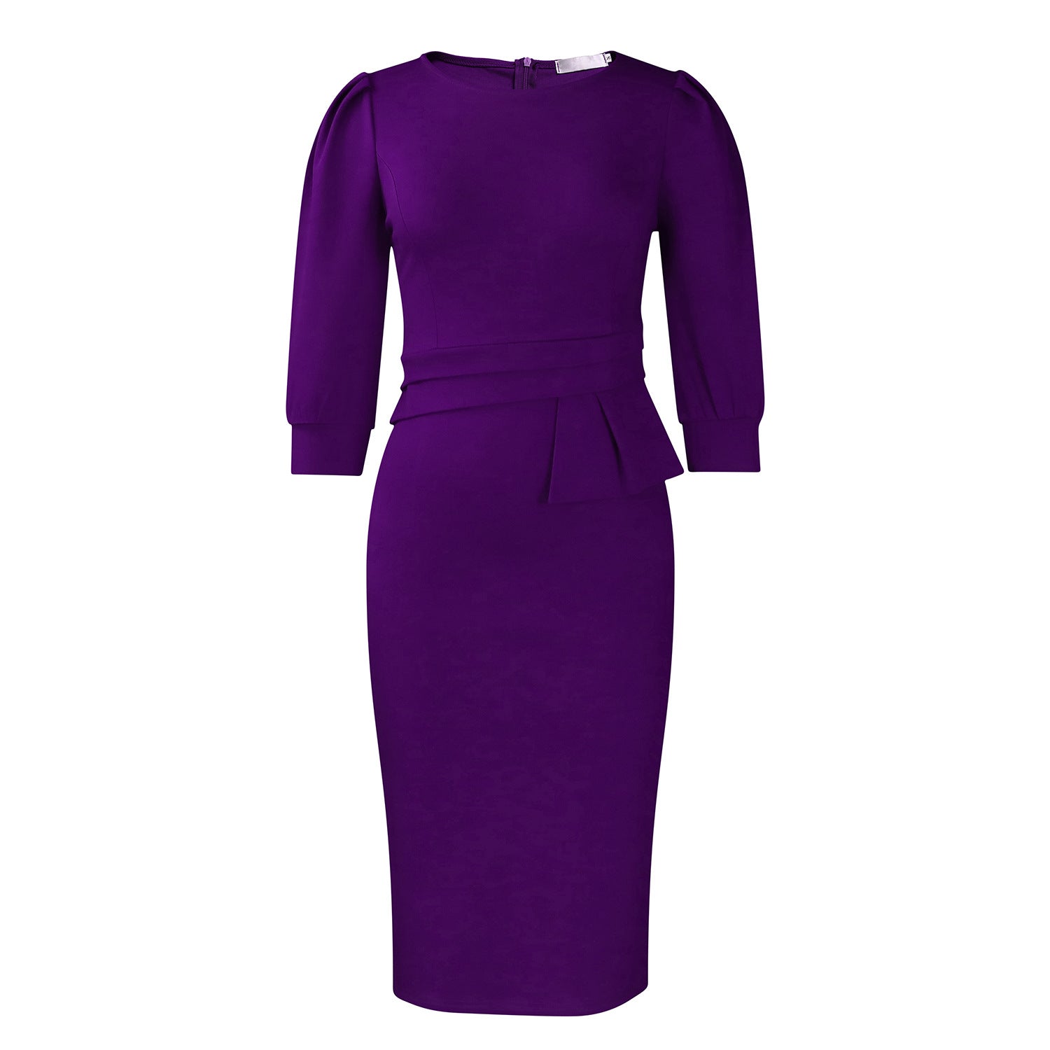 Round Neck Pencil Dress