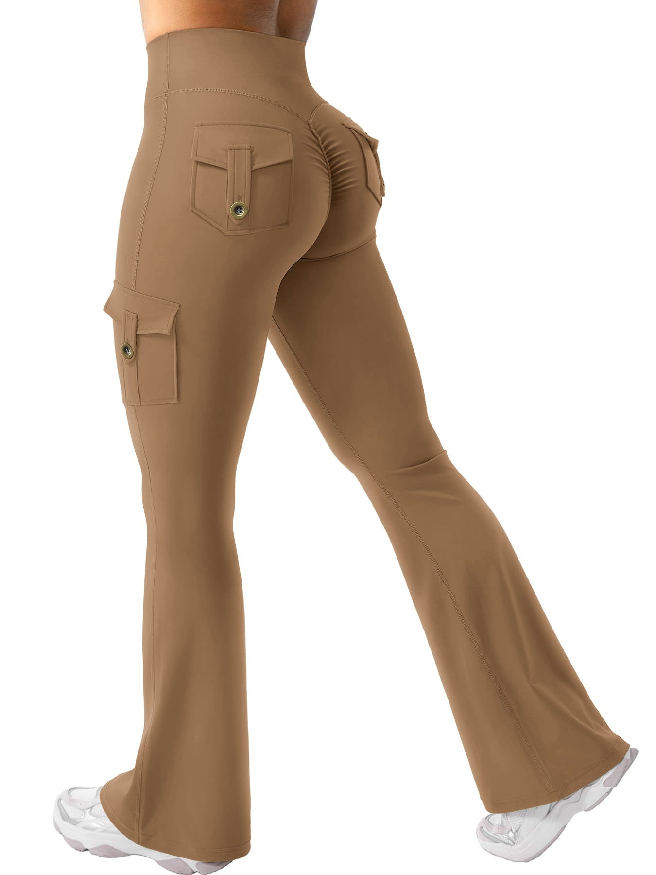 Cargo Pocket Flared Yoga Pants