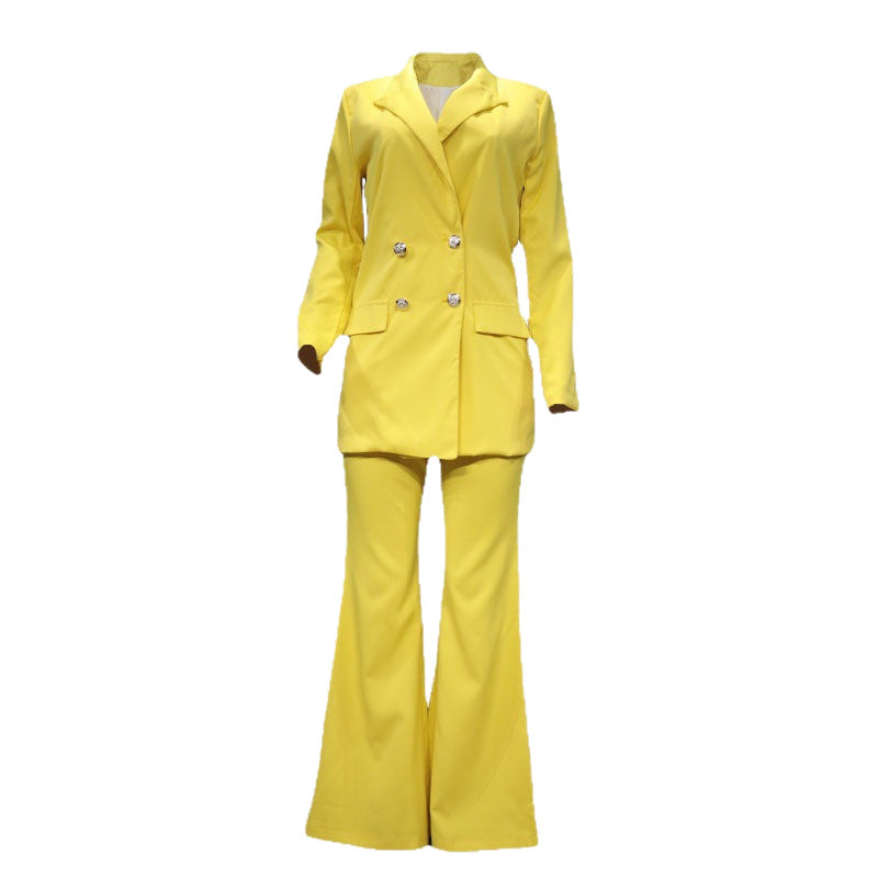British-Style Two-Piece Suit Set