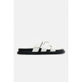 Step Into Summer with the Stylish Agnes Flat Sandals in White