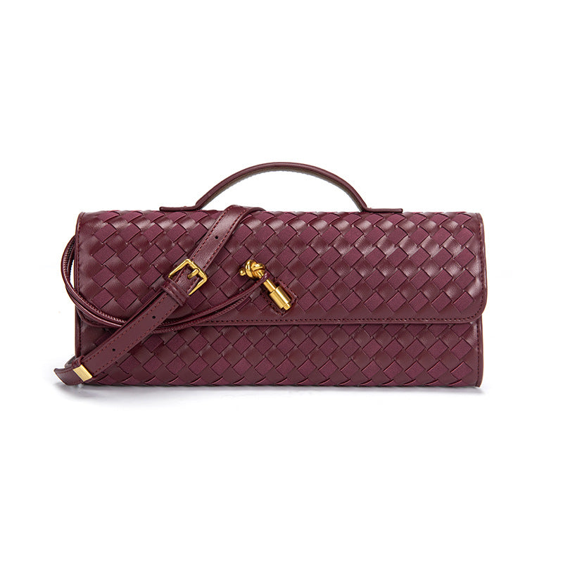 Woven Single Shoulder Evening Crossbody Bag
