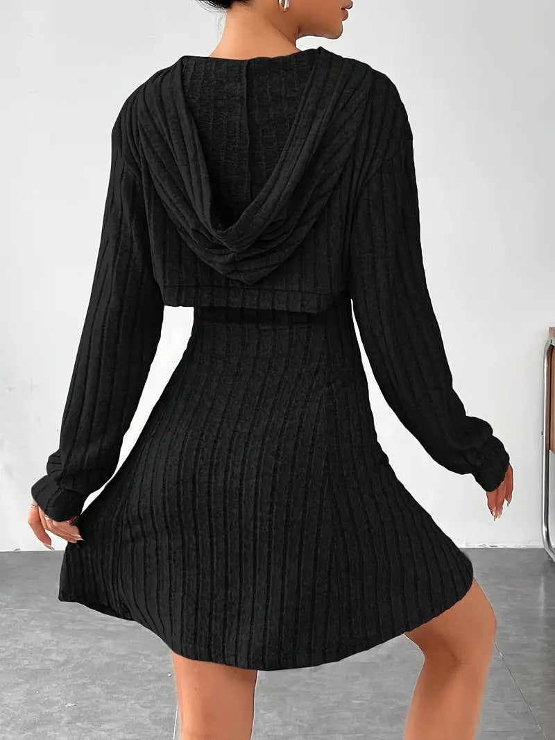 Square-Neck A-Line Blouse Dress