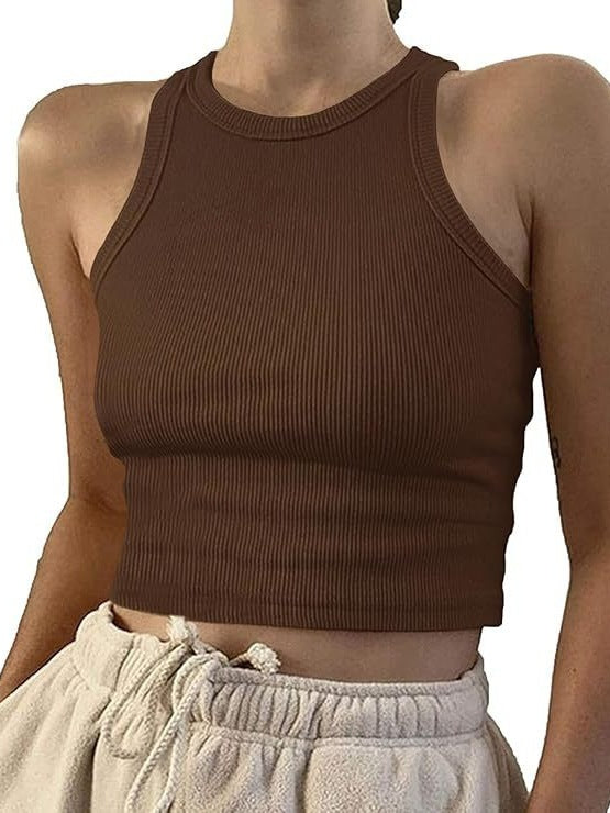 Ribbed Sleeveless Tank Top