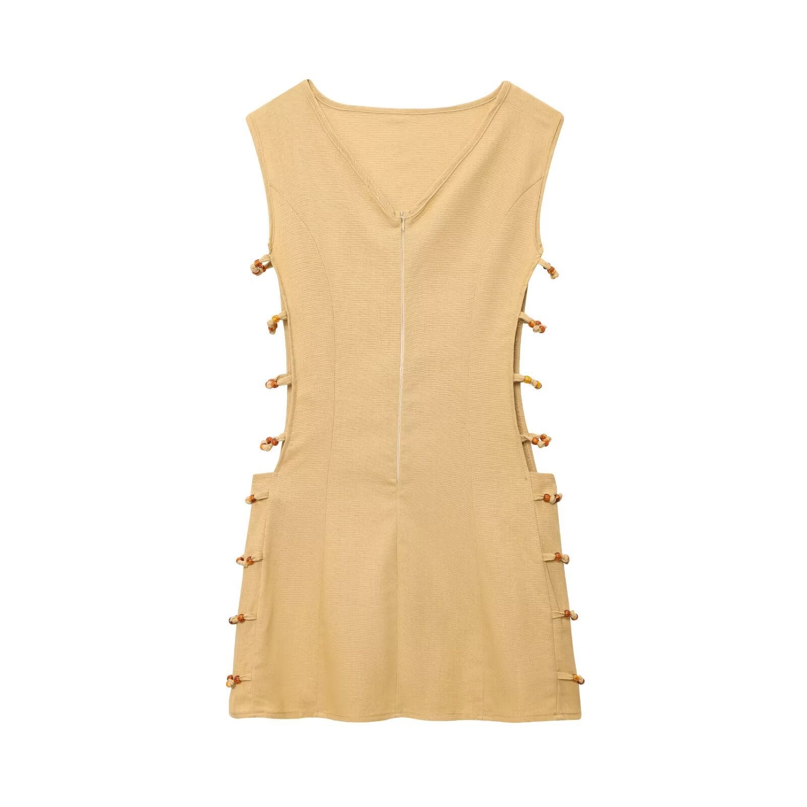 Hollow Out Cotton Linen Dress
