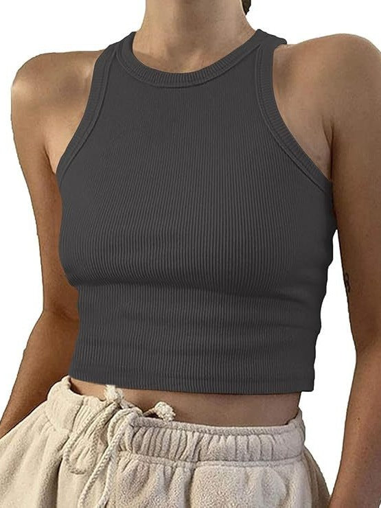 Ribbed Sleeveless Tank Top