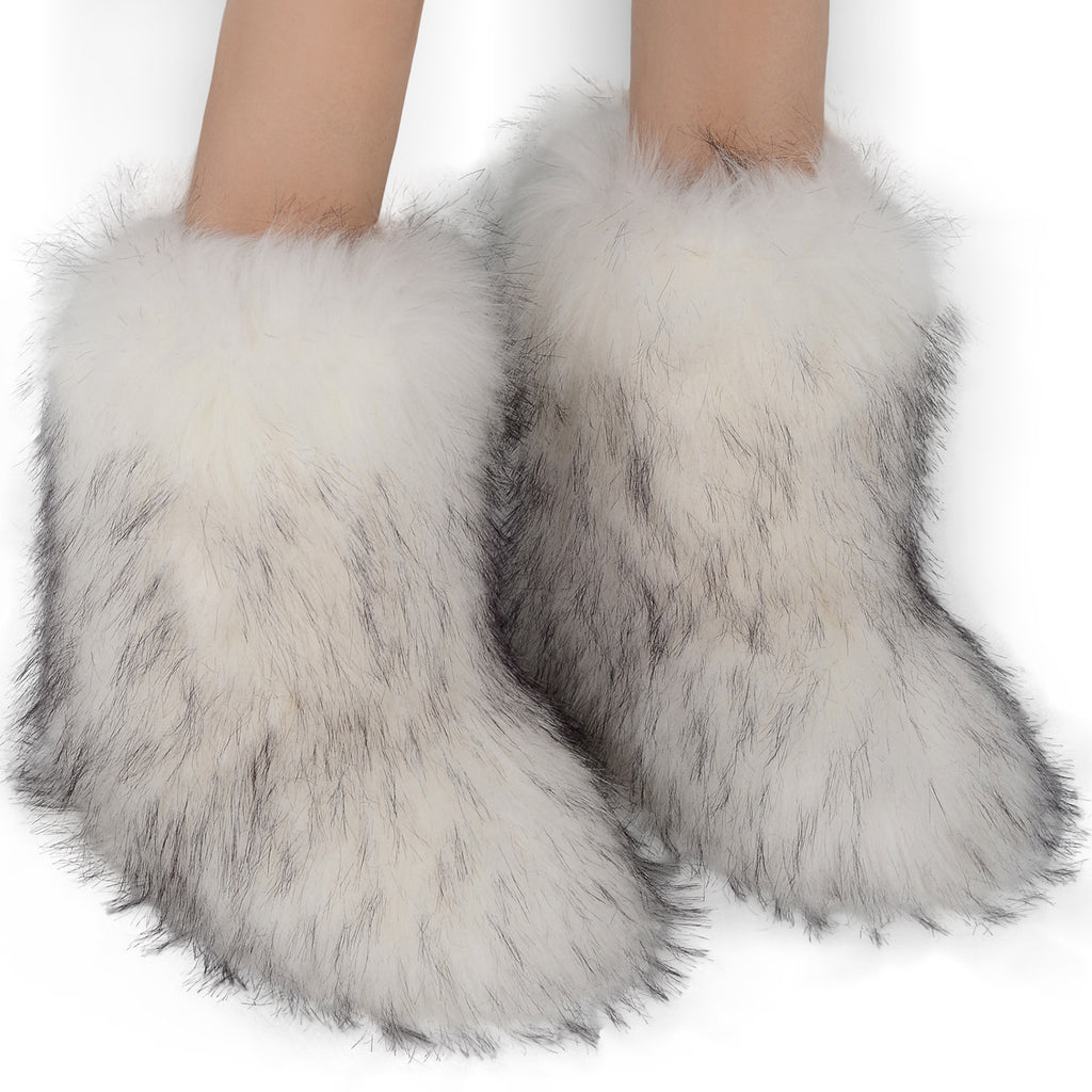 Fur Lined Winter Snow Boots