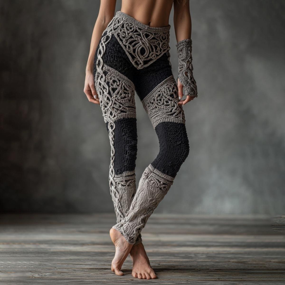 Slim-Fit 3D Print Yoga Leggings