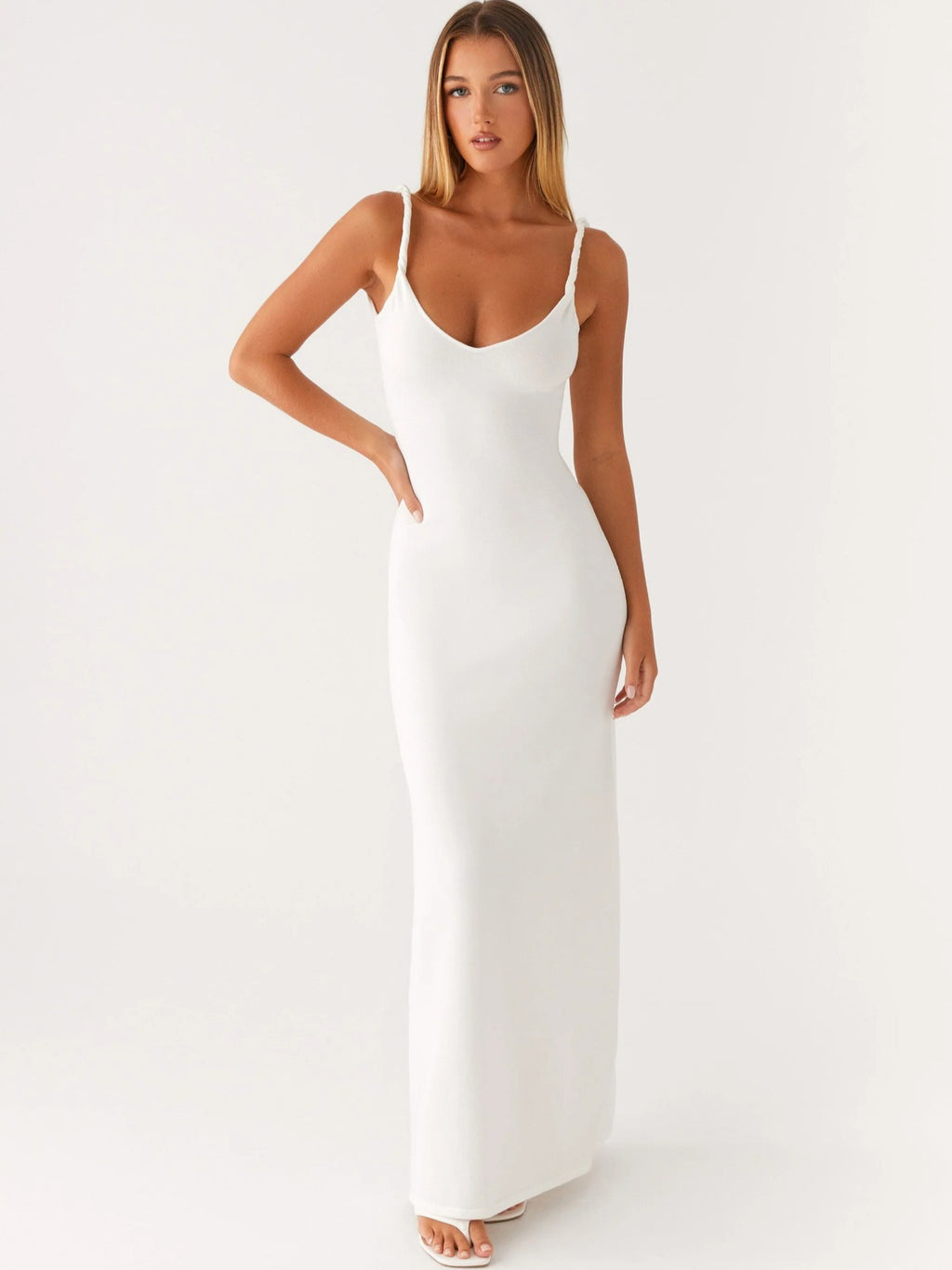 Silk Camisole Mid-Length Dress