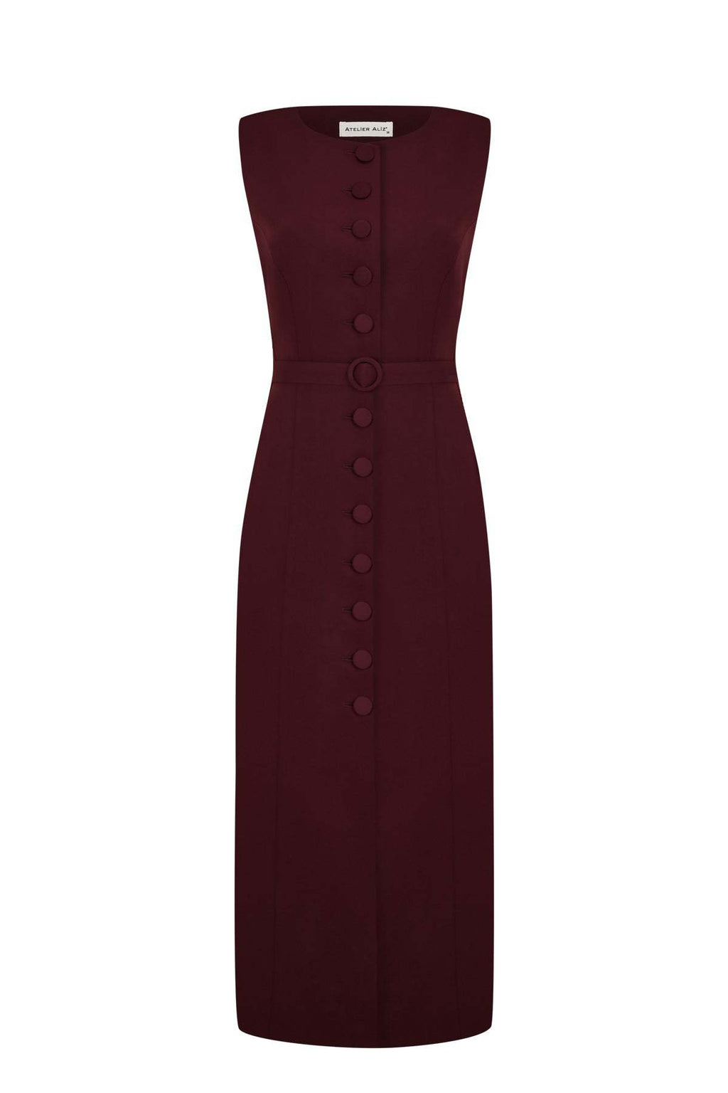 Elegant Belted A-Line Dress