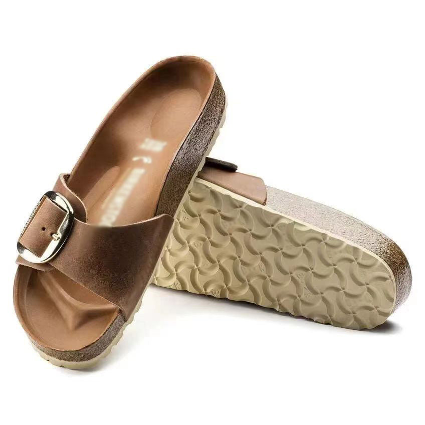 Leather Flat Sandals