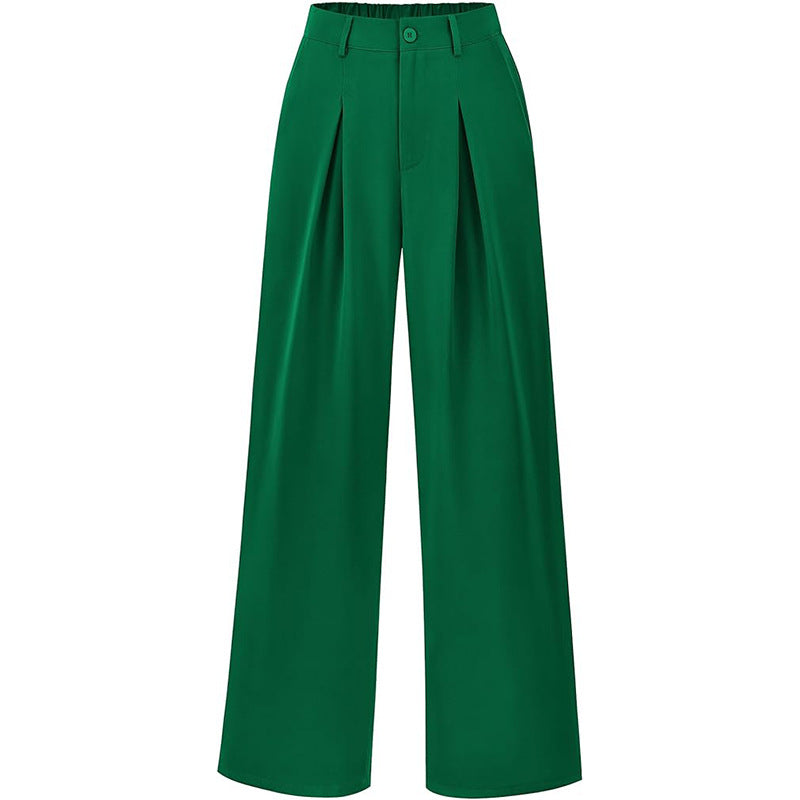 Smocked High-Waist Pants