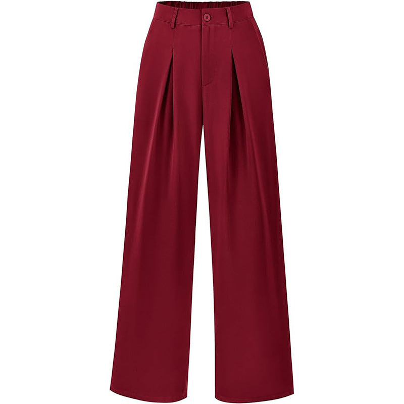 Smocked High-Waist Pants