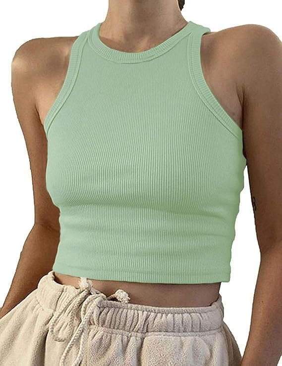 Ribbed Sleeveless Tank Top