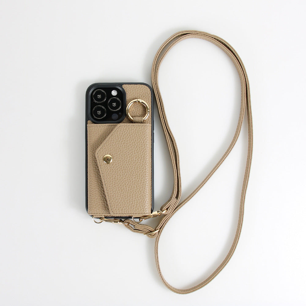 Multi-Card Slot Phone Case with Lanyard Strap