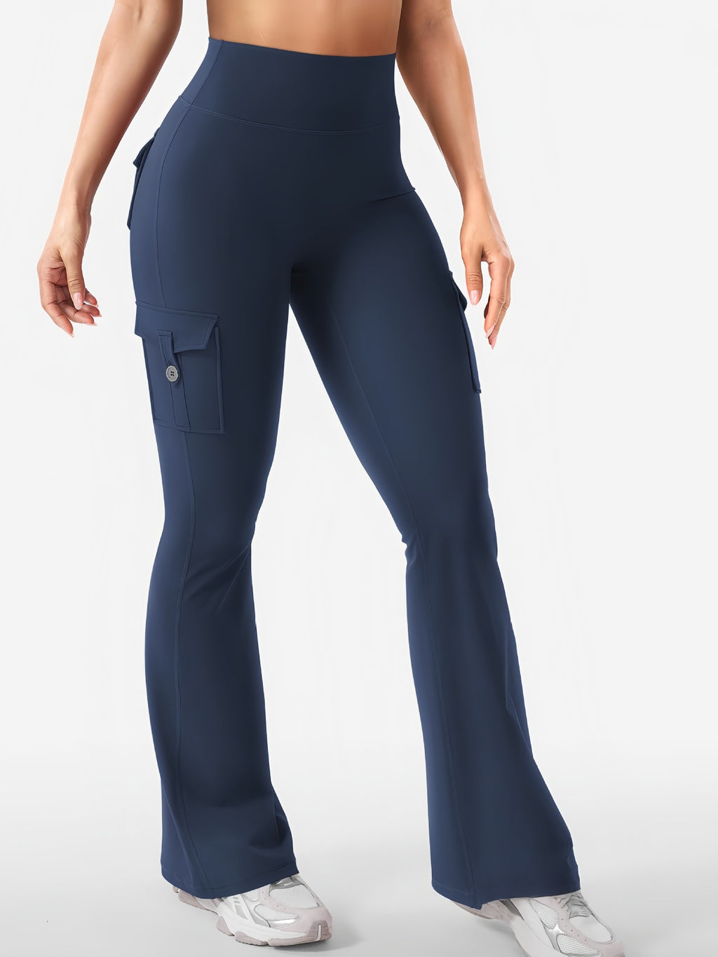 Cargo Pocket Flared Yoga Pants