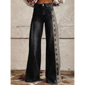 Flare Denim Print Pants