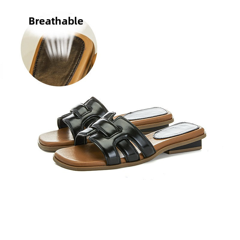 Woven Slip On Sandals