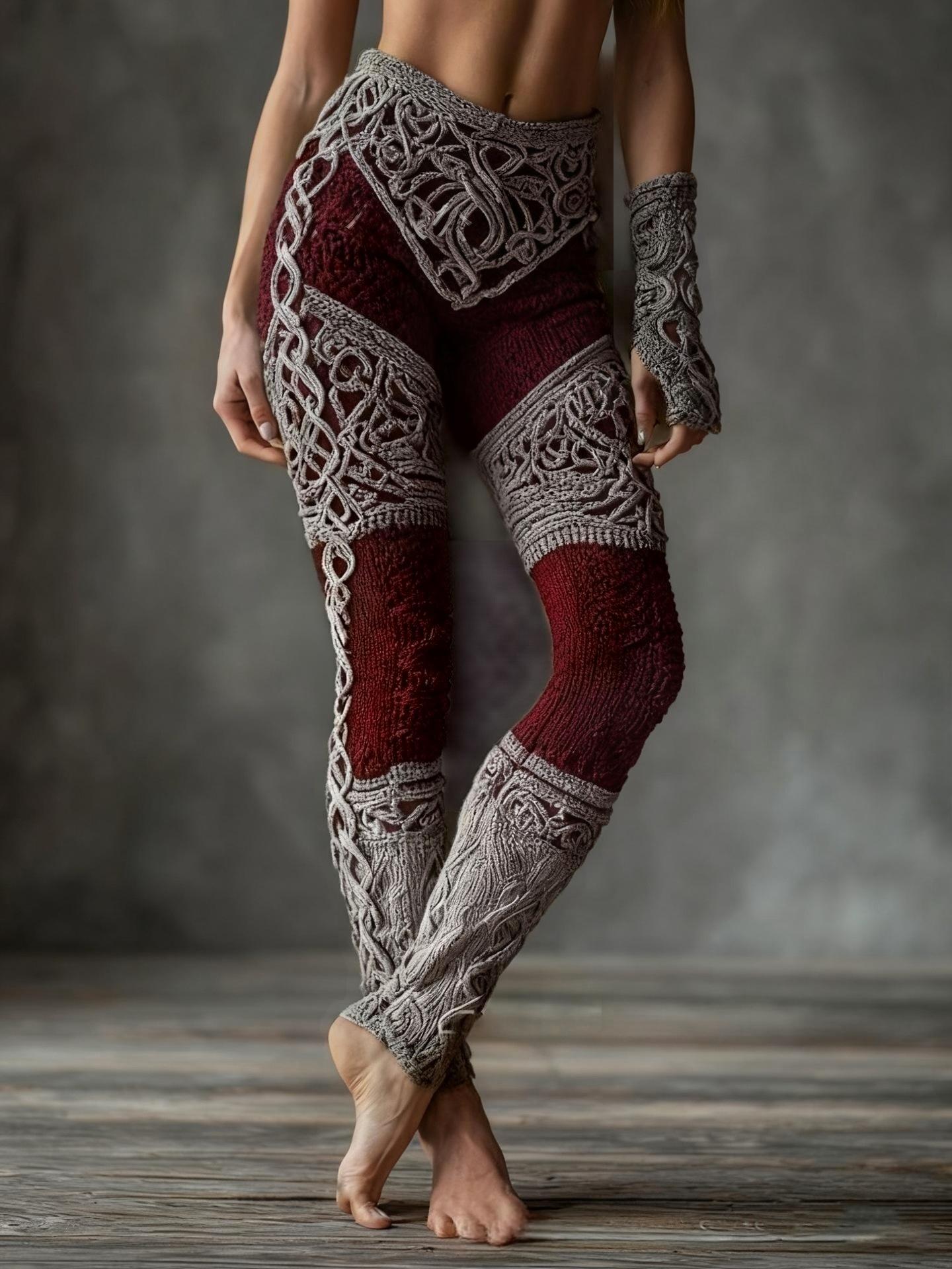 Slim-Fit 3D Print Yoga Leggings