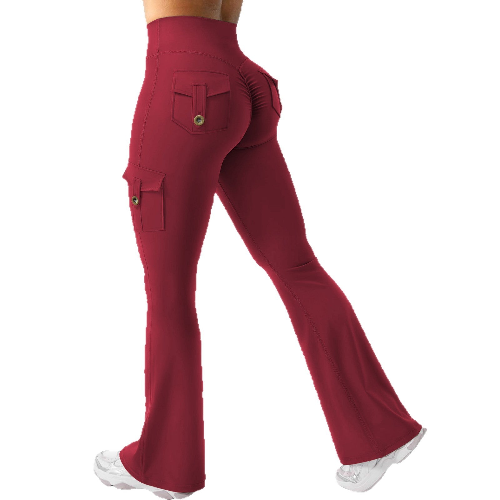 Cargo Pocket Flared Yoga Pants