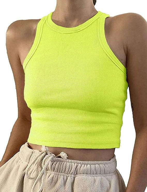 Ribbed Sleeveless Tank Top