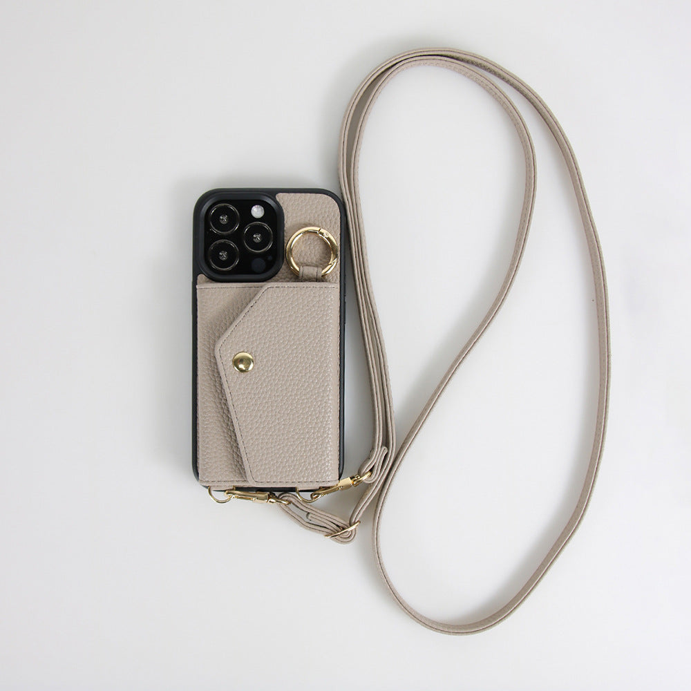 Multi-Card Slot Phone Case with Lanyard Strap