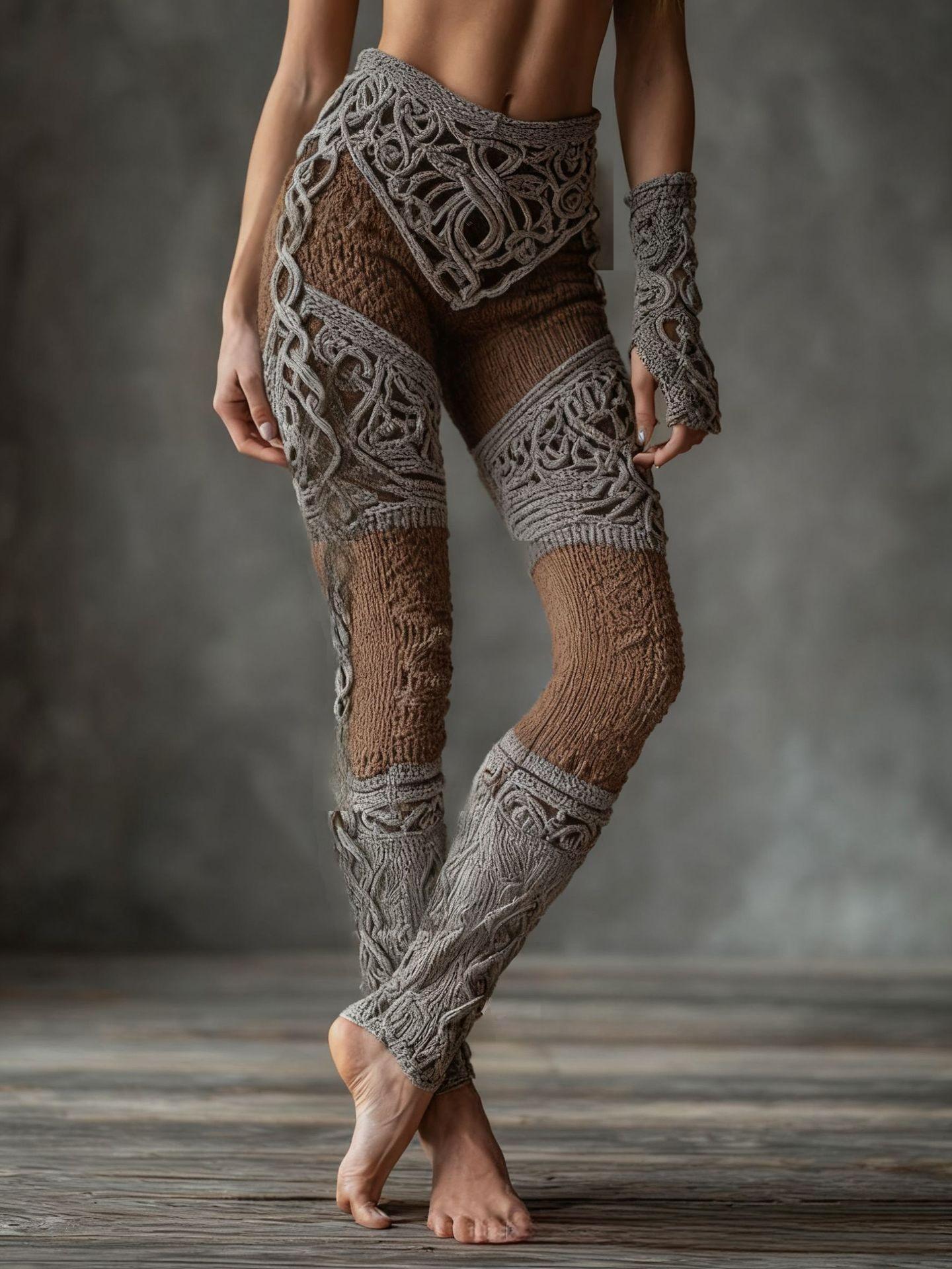 Slim-Fit 3D Print Yoga Leggings