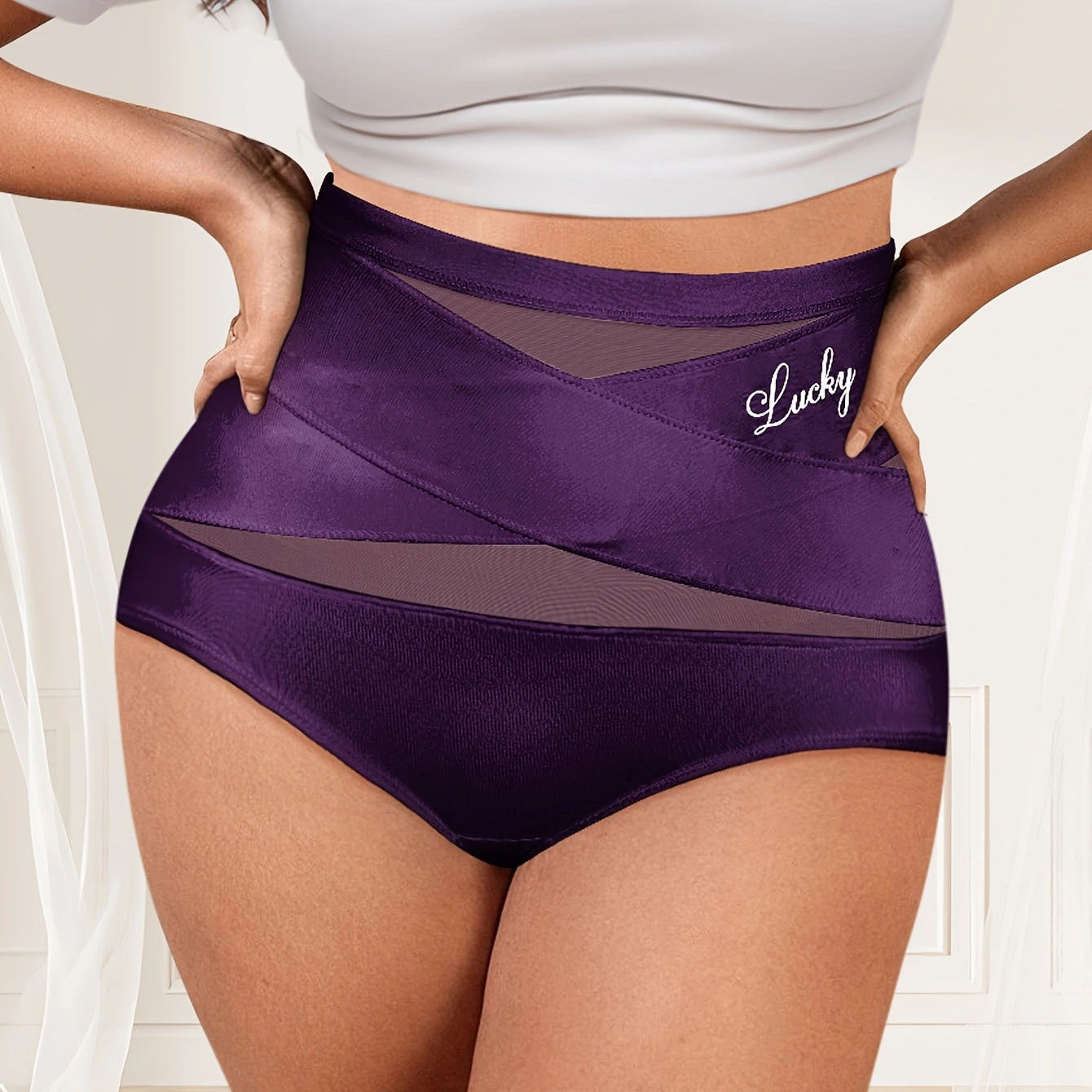 High-waisted Abdominal-reinforcing Underwear