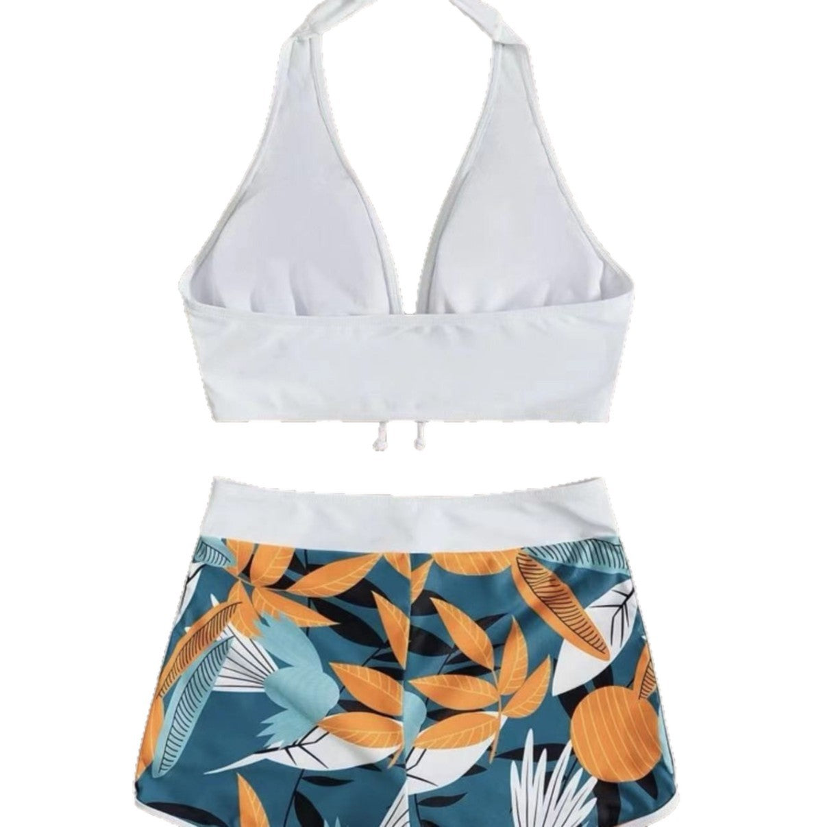 High Waist Lace-Up Bikini Swimsuit