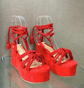 Strappy Wedge Sandals