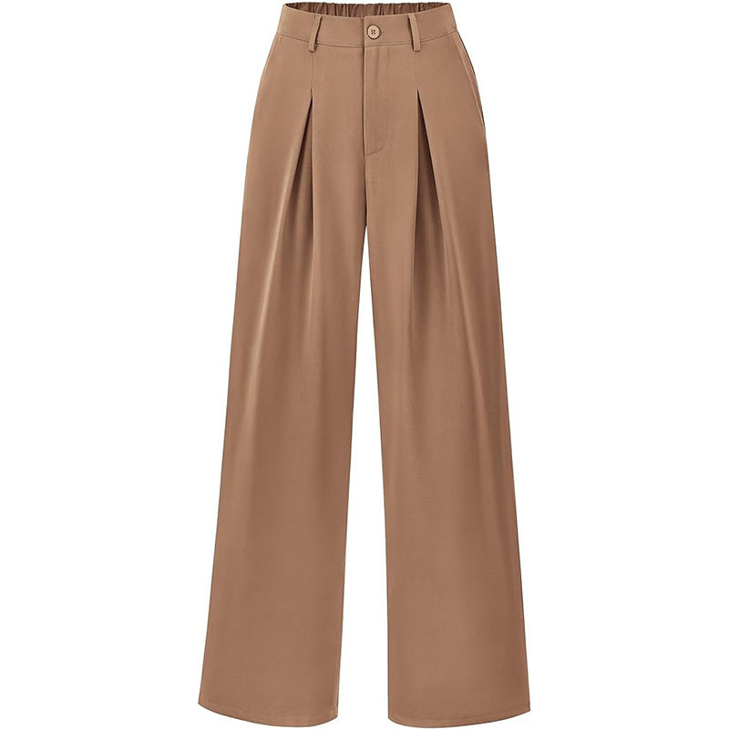 Smocked High-Waist Pants