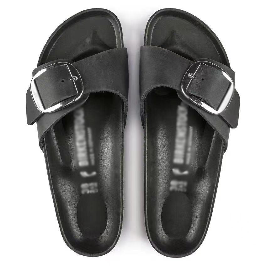 Leather Flat Sandals