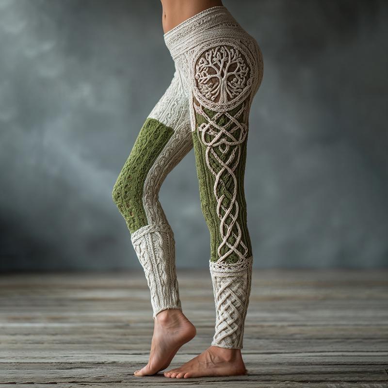 Slim-Fit 3D Print Yoga Leggings