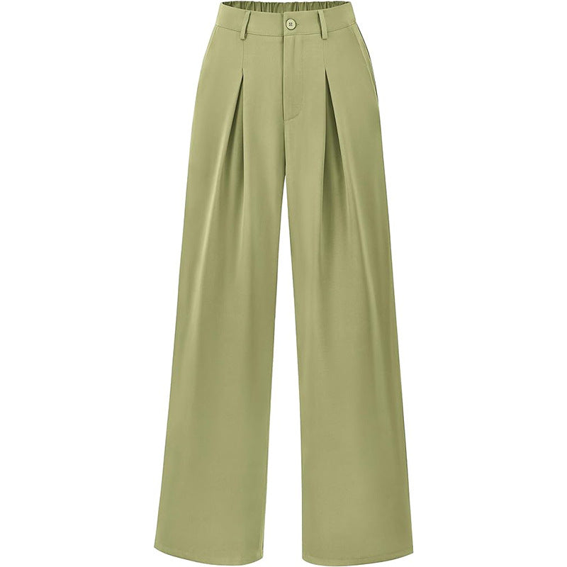 Smocked High-Waist Pants