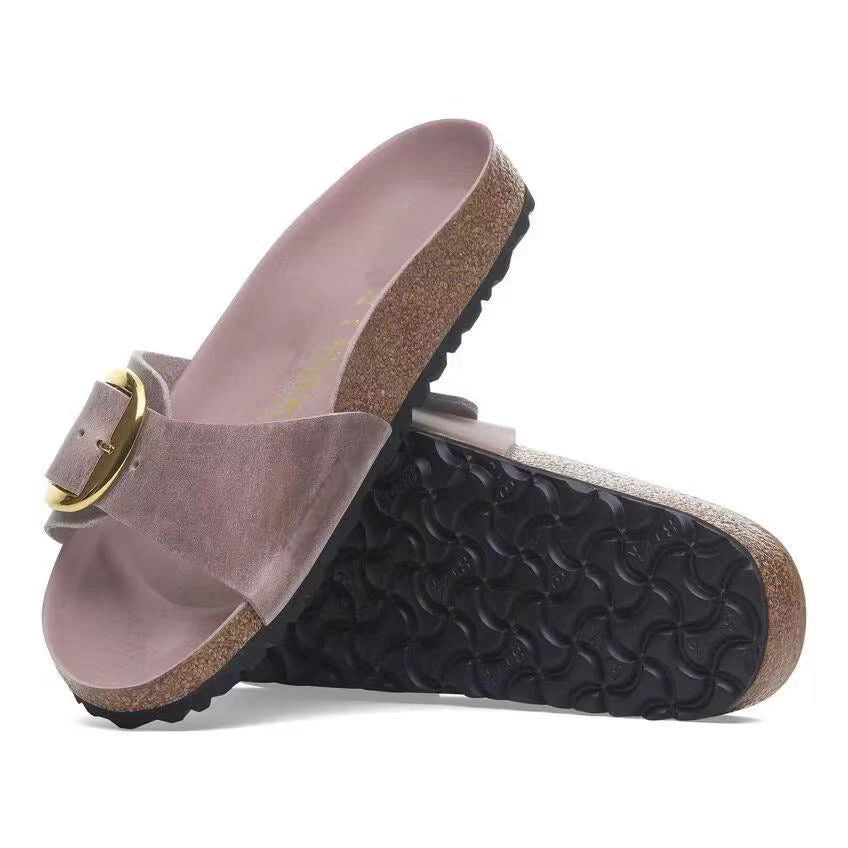 Leather Flat Sandals