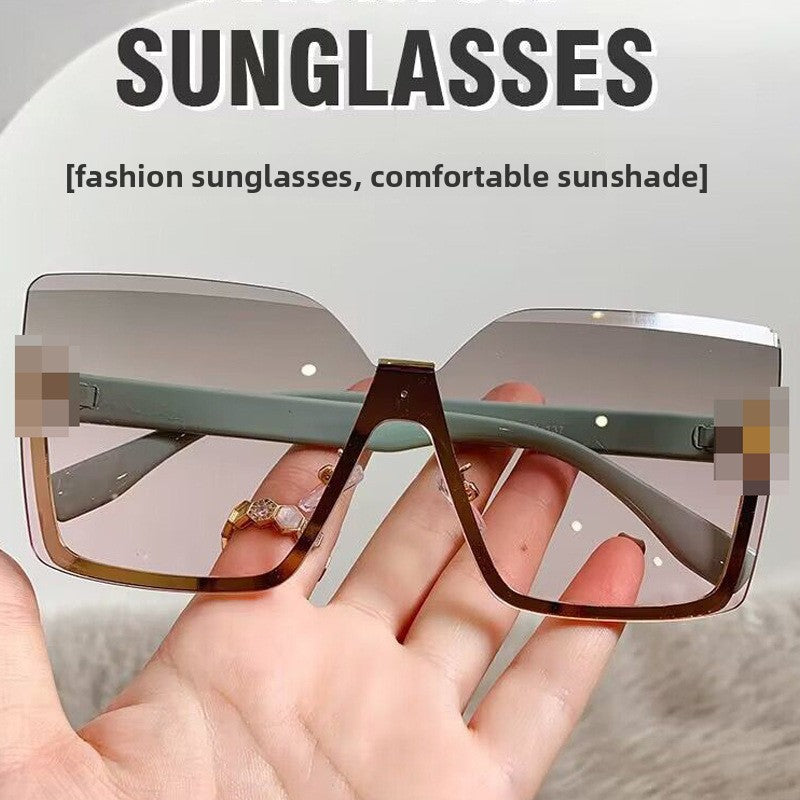 Ocean Gradient Rimless Square Sunglasses